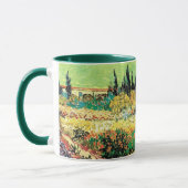 Blühender Garten mit Pfad durch Vincent van Gogh Tasse (Links)