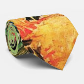 Blühender Garten mit Pfad, Vincent van Gogh Krawatte (Gerollt)