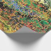 Blühender Garten mit Pfad von Vincent van Gogh. Geschenkpapier (Ecke)