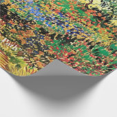 Blühender Garten mit Pfad von Vincent van Gogh. Geschenkpapier (Ecke)