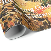 Blühender Garten mit Pfad von Vincent van Gogh. Geschenkpapier (Rolleneckpunkt)