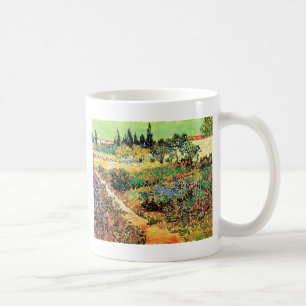Blühender Garten mit Weg, Vincent van Gogh Kaffeetasse