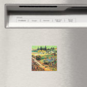 Blühender Garten mit Weg, Vincent van Gogh Magnet (In Situ (Geschirrspüler))