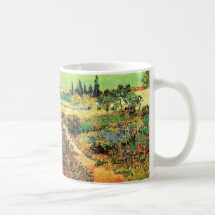 Blühender Garten mit Weg von Vincent van Gogh Kaffeetasse