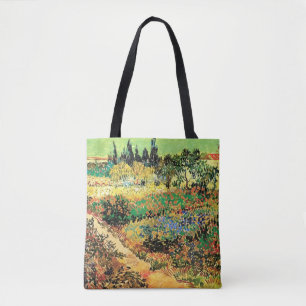 Blühender Garten mit Weg von Vincent van Gogh Tasche