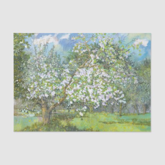 blühender Garten Seidenpapier (Vorderseite)