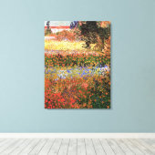 Blühender Garten, Vincent van Gogh. Leinwanddruck (Insitu (Holzboden))