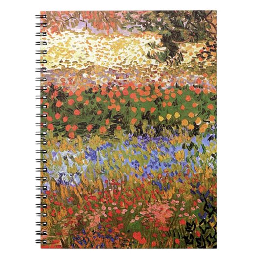 Blühender Garten, Vincent van Gogh. Notizblock (Vorderseite)