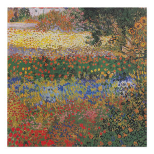 Blühender Garten - Vincent van Gogh Poster