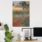 Blühender Garten - Vincent van Gogh Poster (Heimbüro)