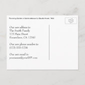 Blühender Garten von Claude Monet Adressenänderung Ankündigungspostkarte (Rückseite)