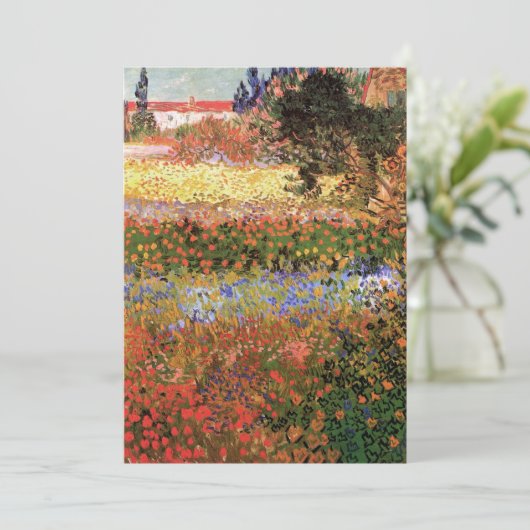 Blühender Garten von Vincent van Gogh (Stehend Vorderseite)