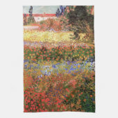 Blühender Garten von Vincent van Gogh Geschirrtuch (Vertikal)