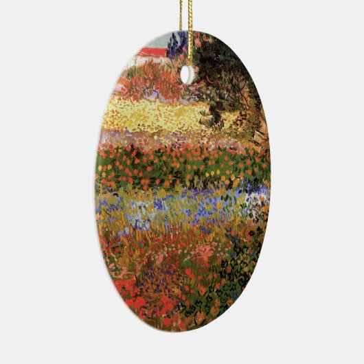 Blühender Garten von Vincent van Gogh Keramik Ornament (Rechts)