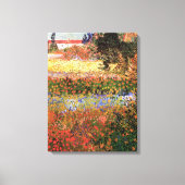 Blühender Garten von Vincent van Gogh Leinwanddruck (Vorderseite)