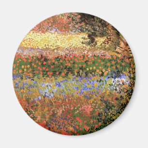 Blühender Garten von Vincent van Gogh Magnet