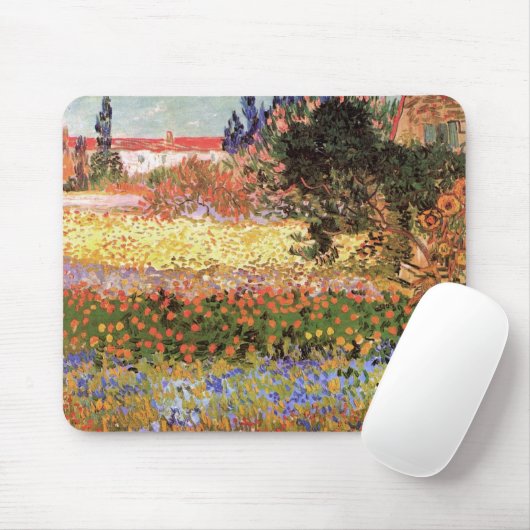 Blühender Garten von Vincent van Gogh Mousepad (Mit Mouse)