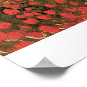 Blühender Garten von Vincent van Gogh Poster (Ecke)