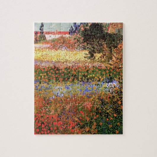 Blühender Garten von Vincent van Gogh Puzzle (Vertikal)