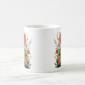 Blühender Gärtner - Gärtnerin mit Blumen Kaffeetasse (Mittel)