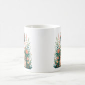 Blühender Gärtner - Gärtnerin mit Blumen Kaffeetasse (Mittel)