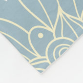 Blühender Herbst: Elegantes saisonales Design Fleecedecke (Ecke)