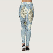 Blühender Herbst: Elegantes saisonales Design Leggings (Rückseite)