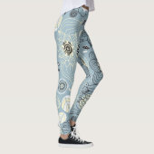Blühender Herbst: Elegantes saisonales Design Leggings (Rechts)