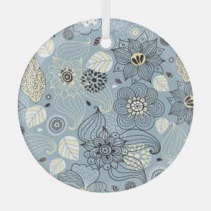 Blühender Herbst: Elegantes saisonales Design Ornament Aus Glas