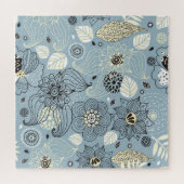 Blühender Herbst: Elegantes saisonales Design Puzzle (Horizontal)