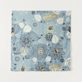 Blühender Herbst: Elegantes saisonales Design Wandteppich (Vorderseite (Horizontal))