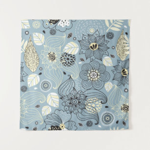 Blühender Herbst: Elegantes saisonales Design Wandteppich