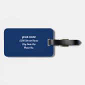 Blühender Herzkreislauf Gepäckanhänger (Rückseite horizontal)