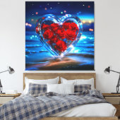 Blühender Herzkreislauf Leinwanddruck (Insitu (Schlafzimmer))