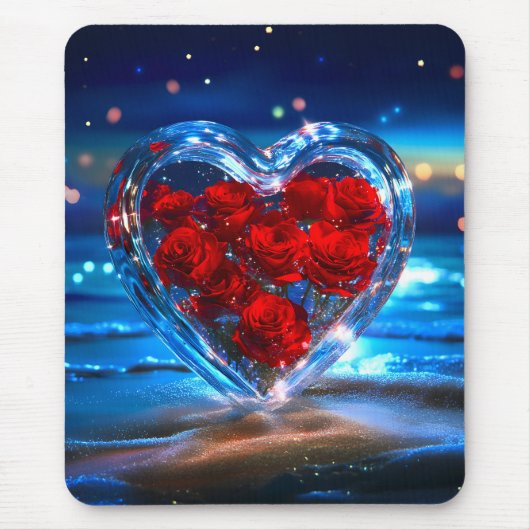 Blühender Herzkreislauf Mousepad (Vorne)