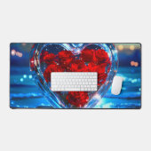 Blühender Herzkreislauf Schreibtischunterlage (Tastatur & Maus)