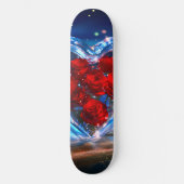Blühender Herzkreislauf Skateboard (Vorderseite)
