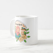 Blühender Hijabi-Becher Kaffeetasse (Vorderseite Links)