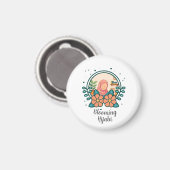 Blühender Hijabi-Magnet Magnet (Vorderseite/Rückseite)