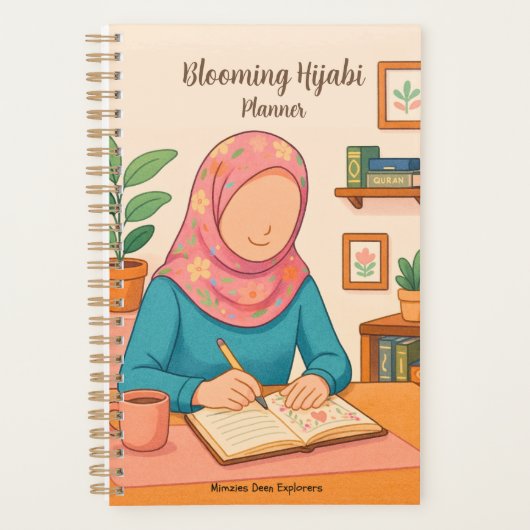 Blühender Hijabi-Planer Planer (Vorderseite)