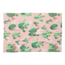 Blühender Kaktus auf rosa Hintergrund-Küche