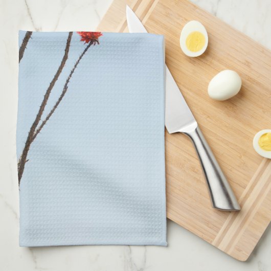 Blühender Kaktus - Geschirrtuch (Viertel Falte)