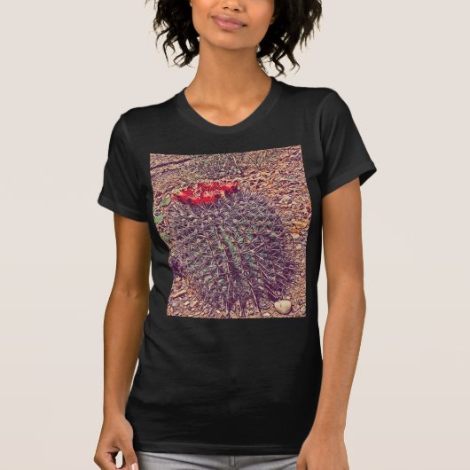 Blühender Kaktus 🌵 T-Shirt (Vorderseite)