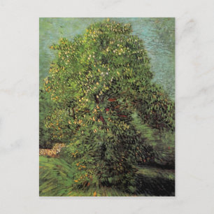 Blühender Kastanienbaum, Vincent van Gogh Postkarte