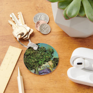 Blühender Kastanienbaum von Vincent van Gogh Schlüsselanhänger