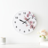 Blühender Kirschbaum Große Wanduhr (Zuhause)