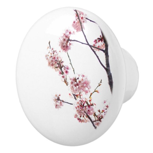 Blühender Kirschbaum Keramikknauf (Rechts)