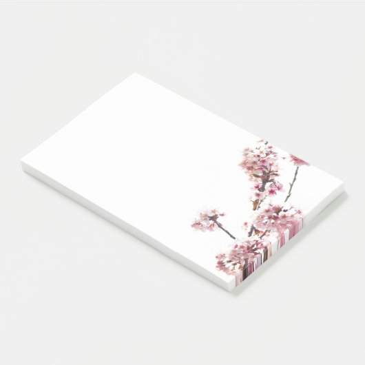 Blühender Kirschbaum Post-it Klebezettel (angewinkelt)