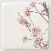 Blühender Kirschbaum Steinuntersetzer (Vorderseite)