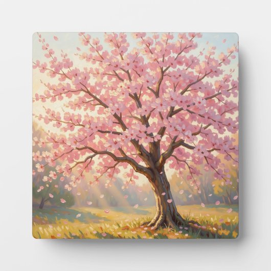 Blühender Kirschblütenbaum Frühling Fotoplatte (Vorderseite)